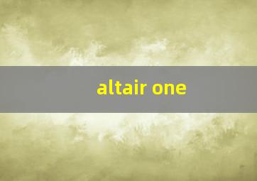 altair one